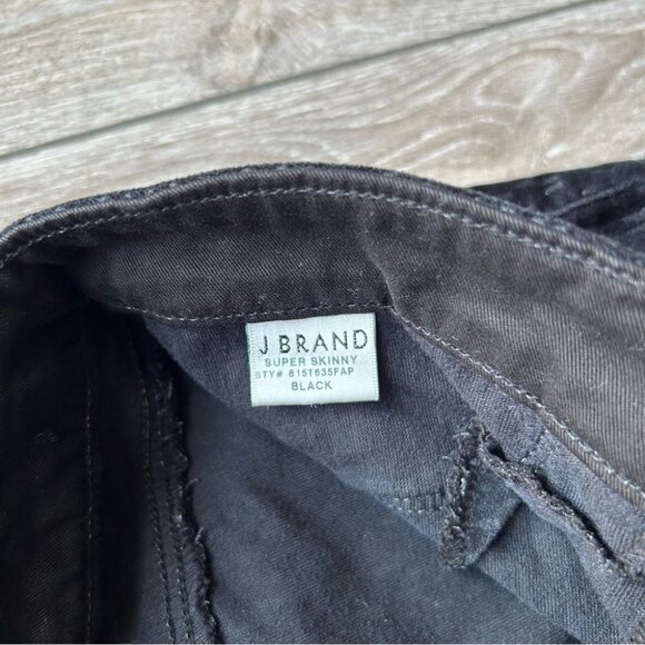 J Brand Super Skinny Printed  Velour Velvet Jeans - Picture 6 of 12
